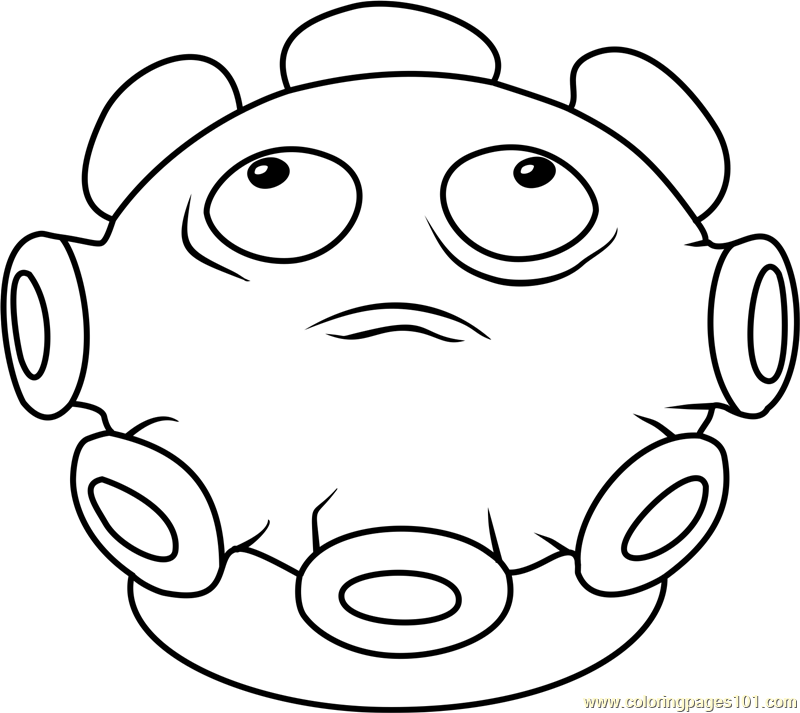 Gloom Shroom Coloring Page 800x713 Gloom Shroom Coloring Page