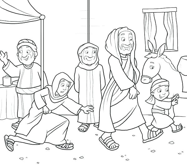 600x536 Jesus Heals The Paralytic Coloring Page Heals A Paralytic Coloring