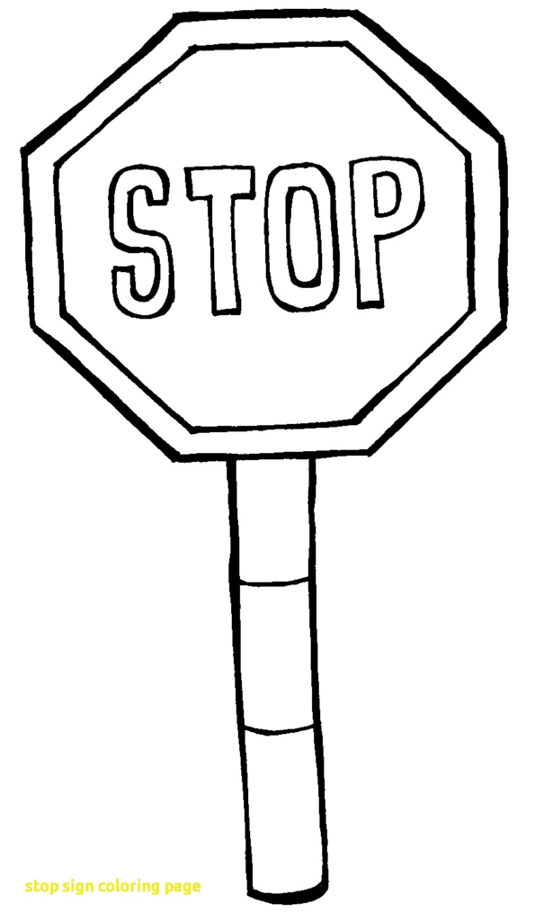 Stop Signs Coloring Pages 5 595x1024 Stop Signs Coloring Pages 5