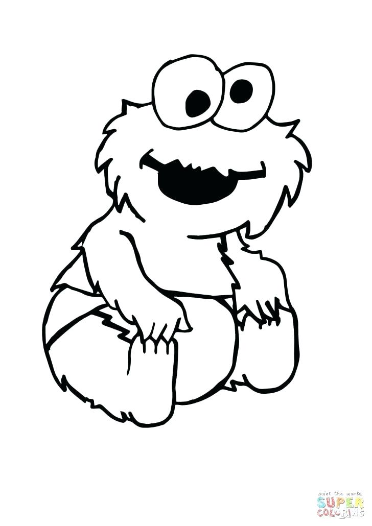 728x1030 Monster Coloring Pages Monster Coloring Pages Cookie Monster