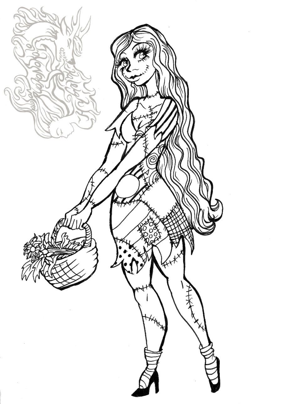 Free Printable Nightmare Before Christmas Coloring Pages 900x1288 Free Printable Nightmare Before Christmas Coloring Pages