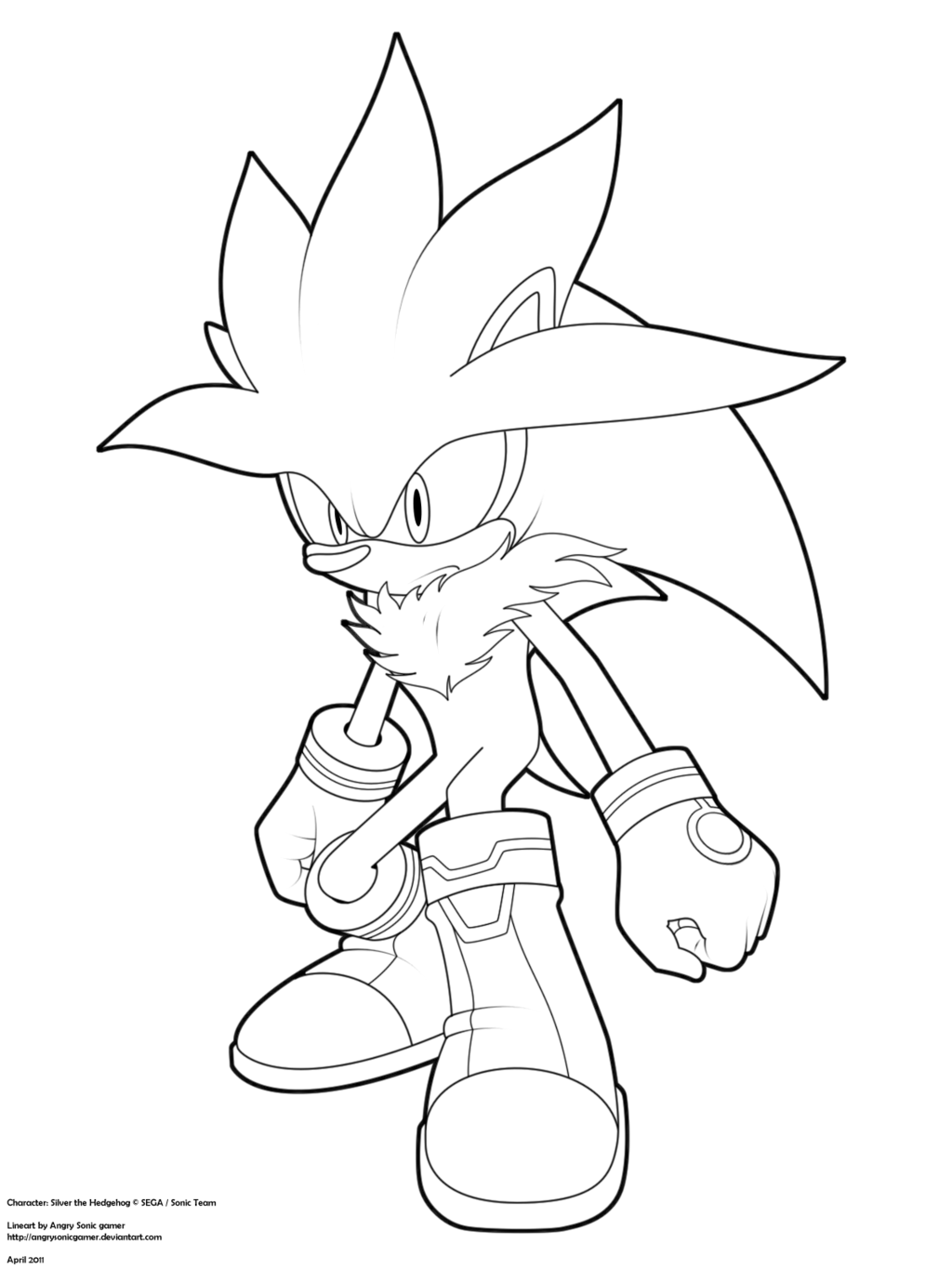 Silver The Hedgehog Coloring Pages 1024x1365 Silver The Hedgehog Coloring Pages