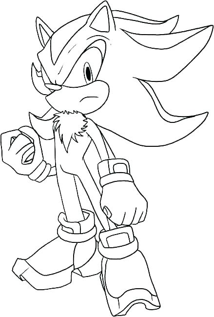 Sonic Shadow Coloring Pages 439x650 Sonic Shadow Coloring Pages