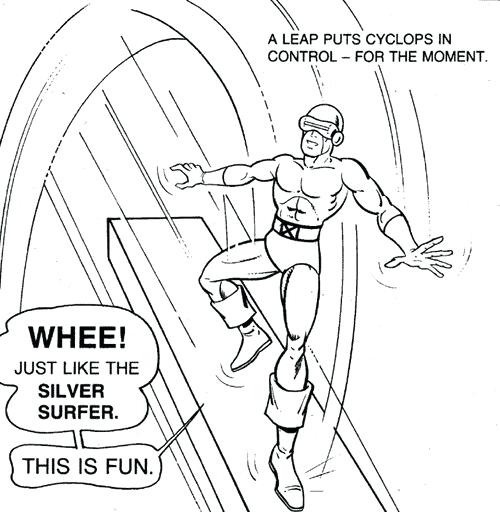 500x512 Silver Surfer Coloring Pages Cyclops Lego Silver Surfer Coloring