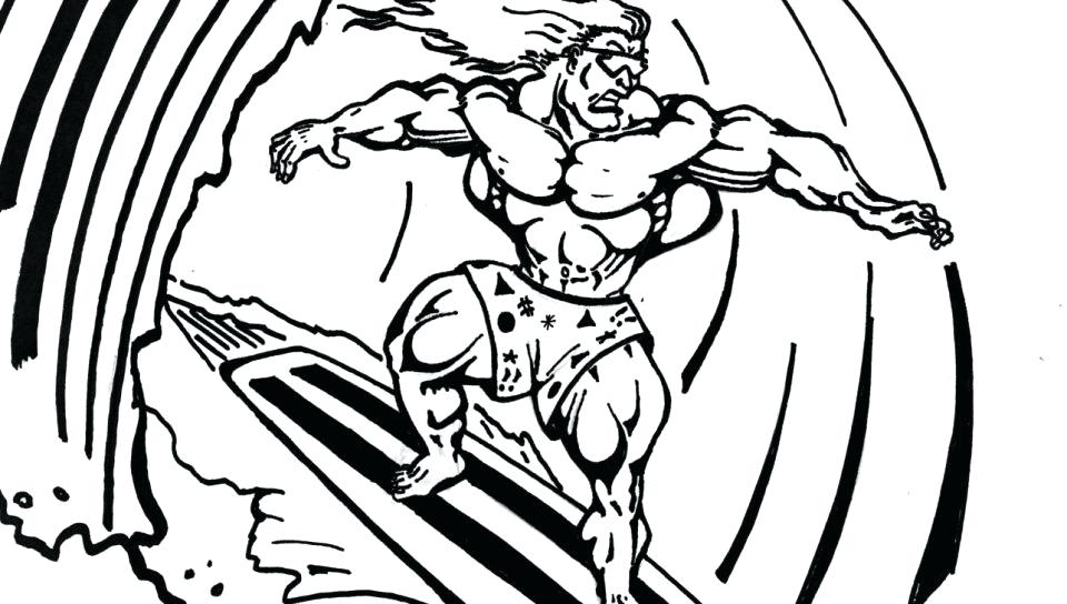 960x544 Surfing Coloring Pages Printable Excellent Surfer Coloring Pages