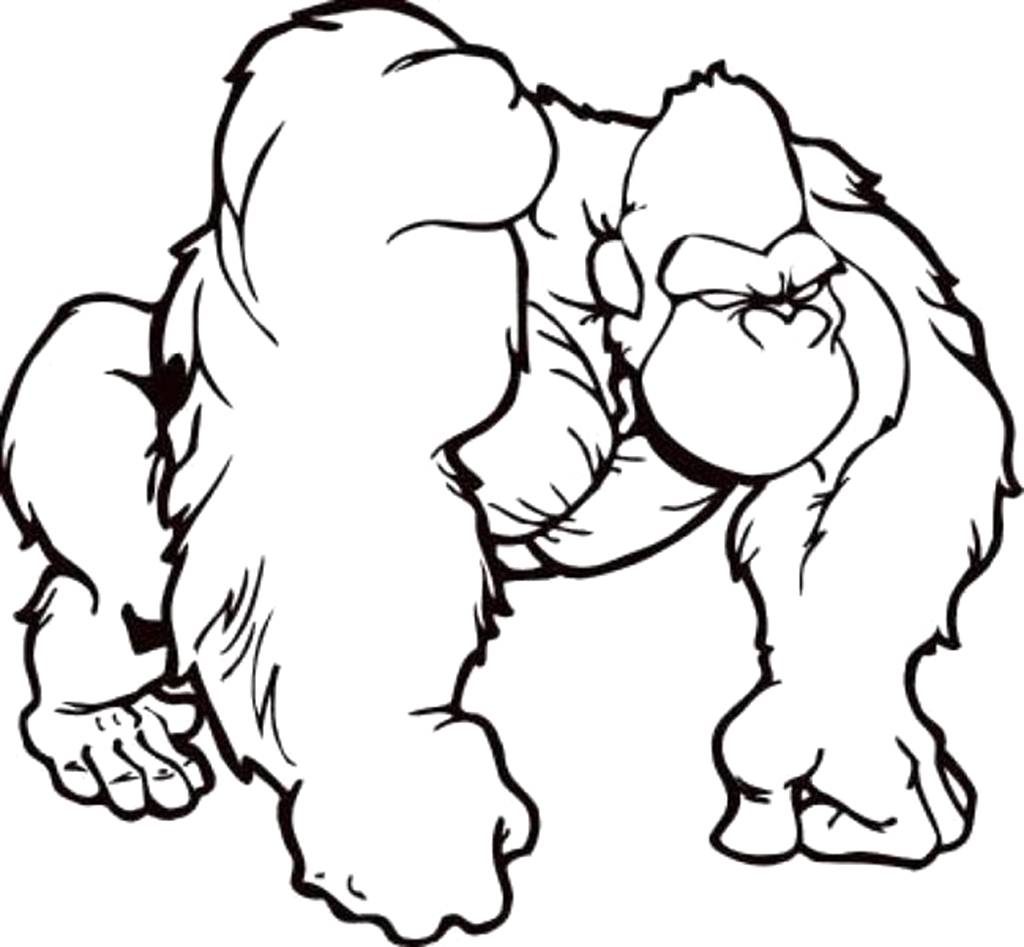 1024x947 Click The Gorilla 7 Coloring Pages Page