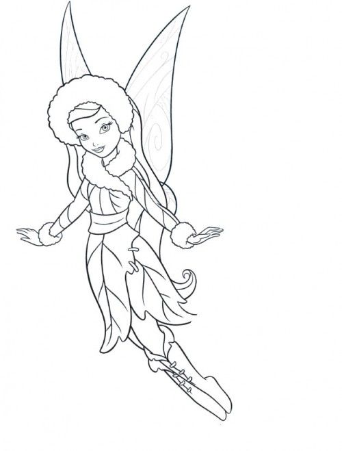 500x659 Friend Tinker Bell Silvermist Coloring Page Sewing Embroidery