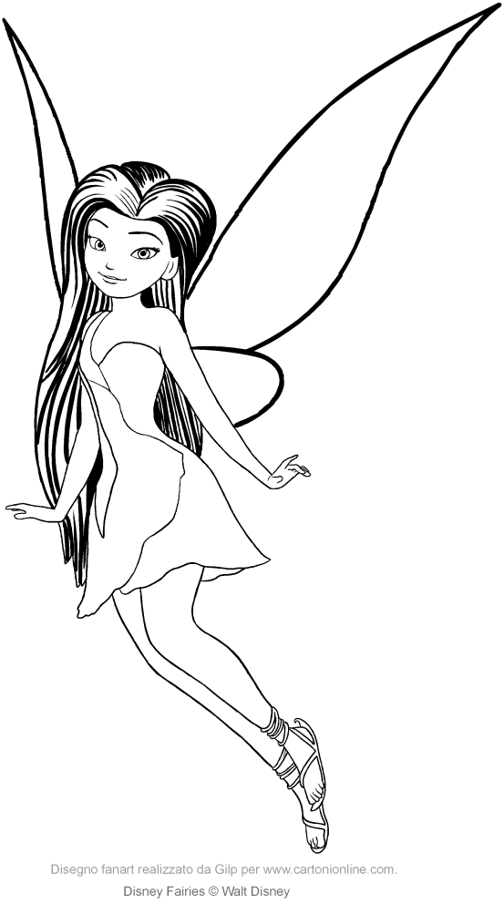 553x992 Silvermist (Disney Fairies) Coloring Pages