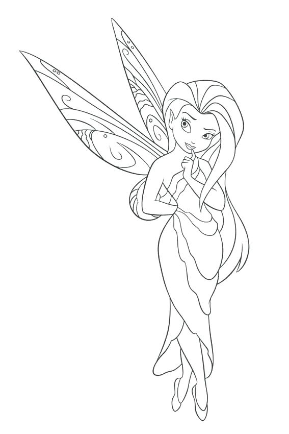 Silvermist Fairy Coloring Pages at GetColorings.com | Free printable ...