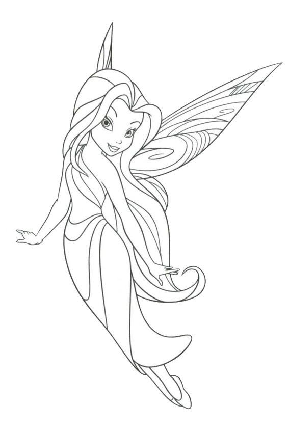 567x850 Fairy Coloring Pages Overview With Great Sheets To Color