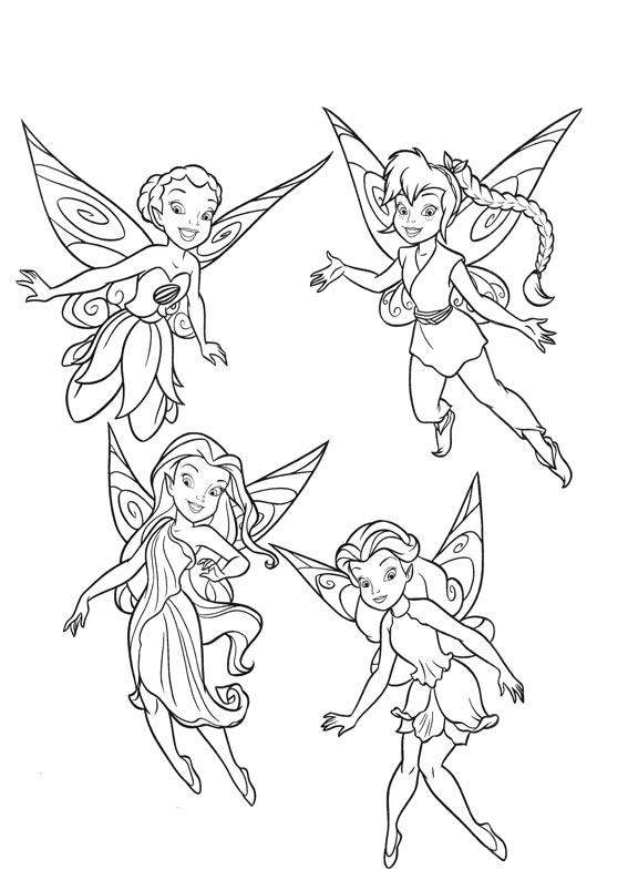 567x794 Coloring Pages Disney Fairies