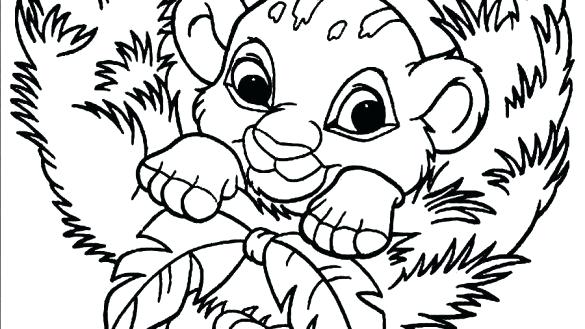 585x329 Simba And Nala Coloring Pages Lion King Unknown Amazing Page