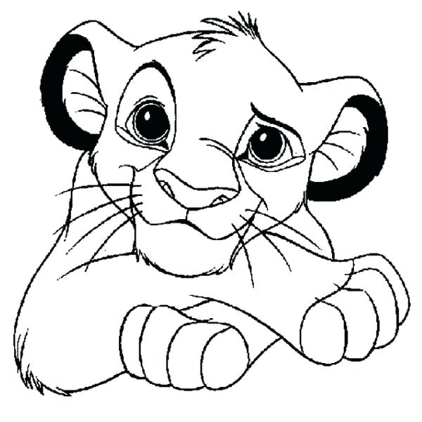 600x601 Simba Coloring Page Coloring Pages Cool Coloring Page Download