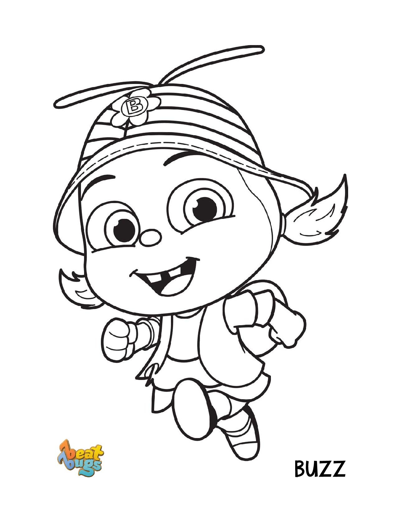 Printable Buzz From Beat Bugs Printable For Kids Free Coloring 1275x1650 Printable Buzz From Beat Bugs Printable For Kids Free Coloring