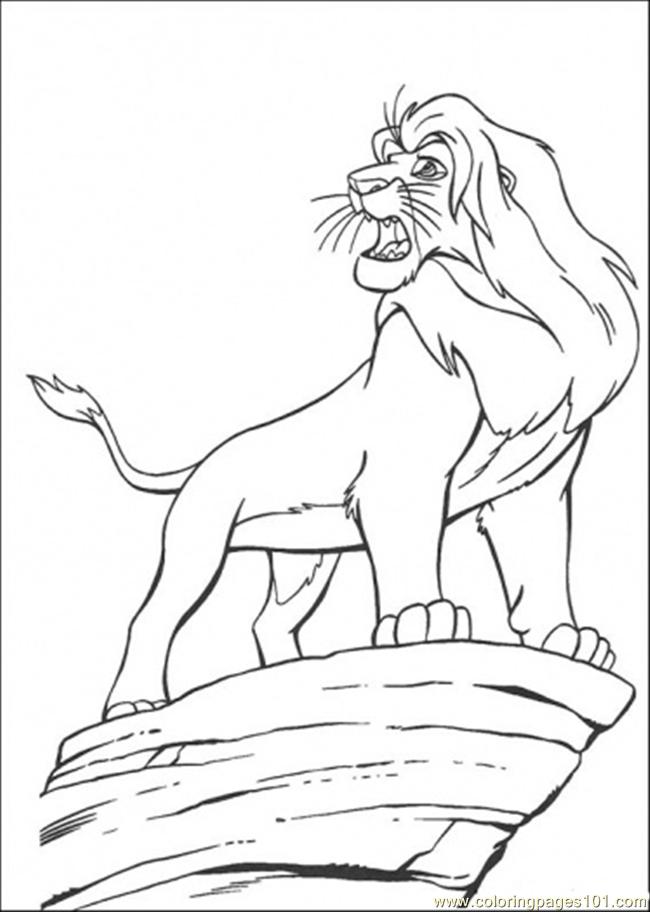 Simba Coloring Page 650x912 Simba Coloring Page
