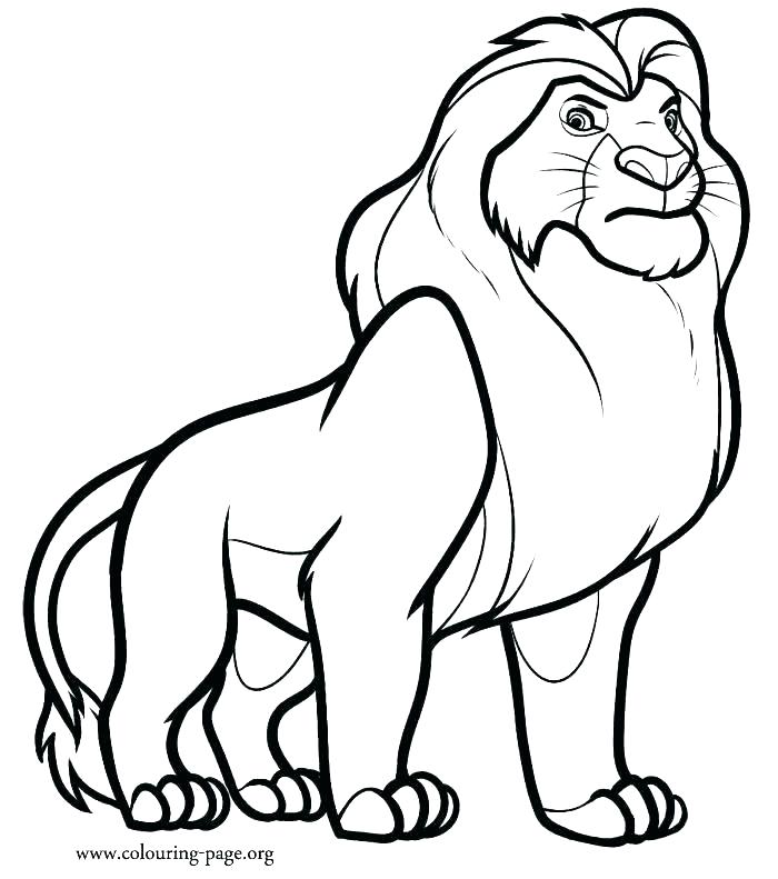 Simba Coloring Page 700x791 Simba Coloring Page