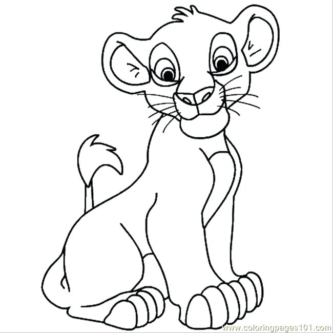 650x650 Simba Coloring Page Click To See Printable Version Of The Smiling