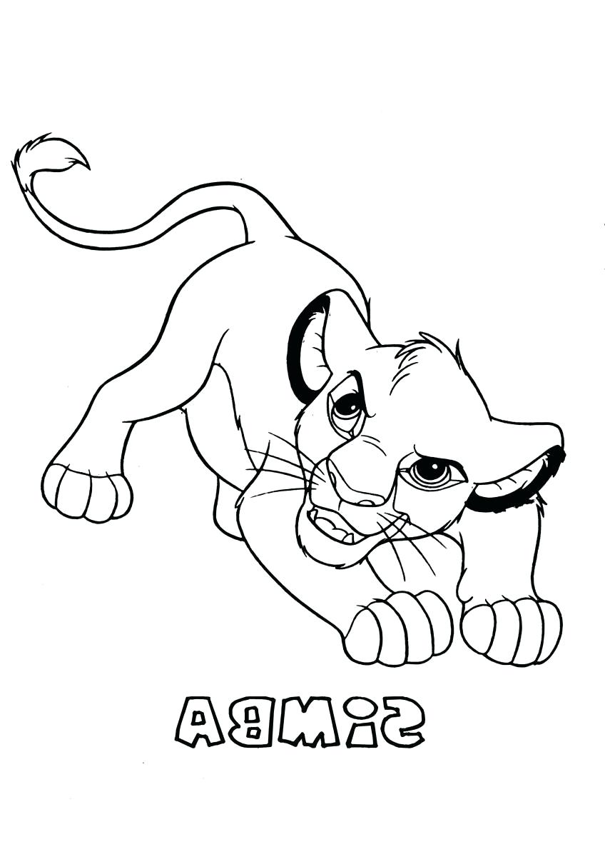848x1200 Coloring Page ~ Simba Coloring Page Preschool Pages Print Color