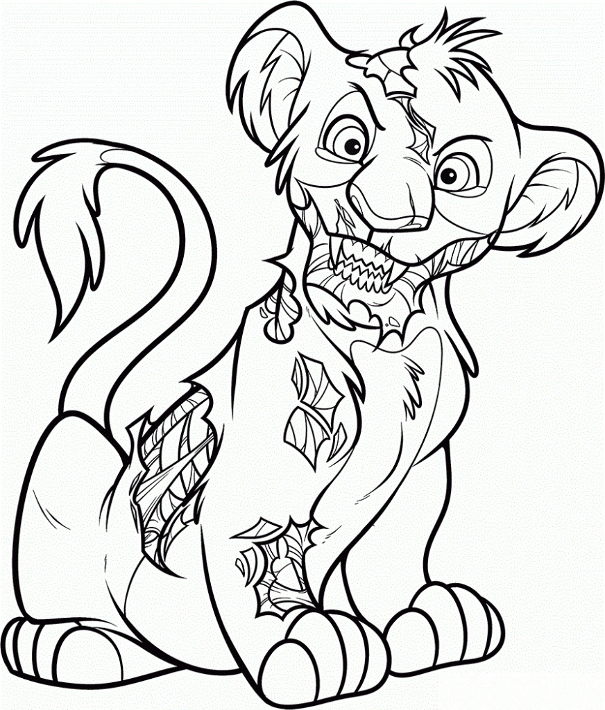 872x1024 Free Coloring Book Pages Luxury Free Printable Simba Coloring