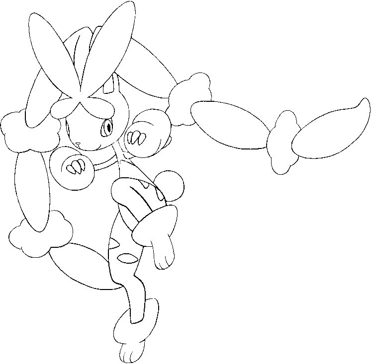 Coloring Page Mega Evolved Pokemon Mega Lopunny 428 428 750x733 Coloring Page Mega Evolved Pokemon Mega Lopunny 428 428