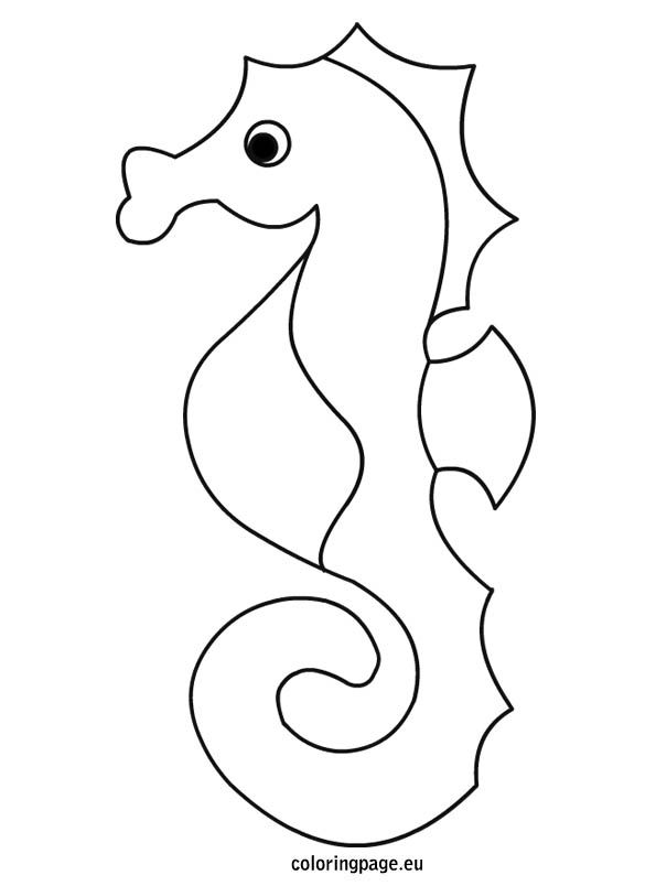 Print Coloring Image Seahorses, Beach Color And Buckets 595x804 Print Coloring Image Seahorses, Beach Color And Buckets