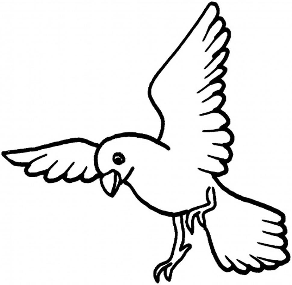 970x945 Simple Bird Coloring Pages Simple Colorings
