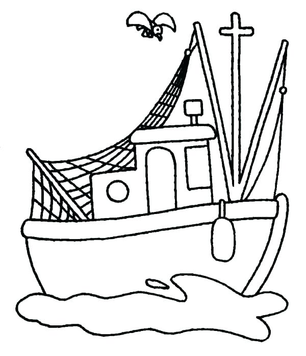 Printable Boat Coloring Pages For Kids Boat Coloring Printable 600x697 Printable Boat Coloring Pages For Kids Boat Coloring Printable