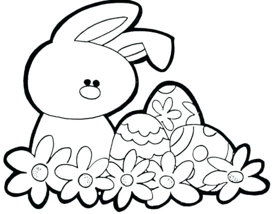 Simple Bunny Coloring Pages