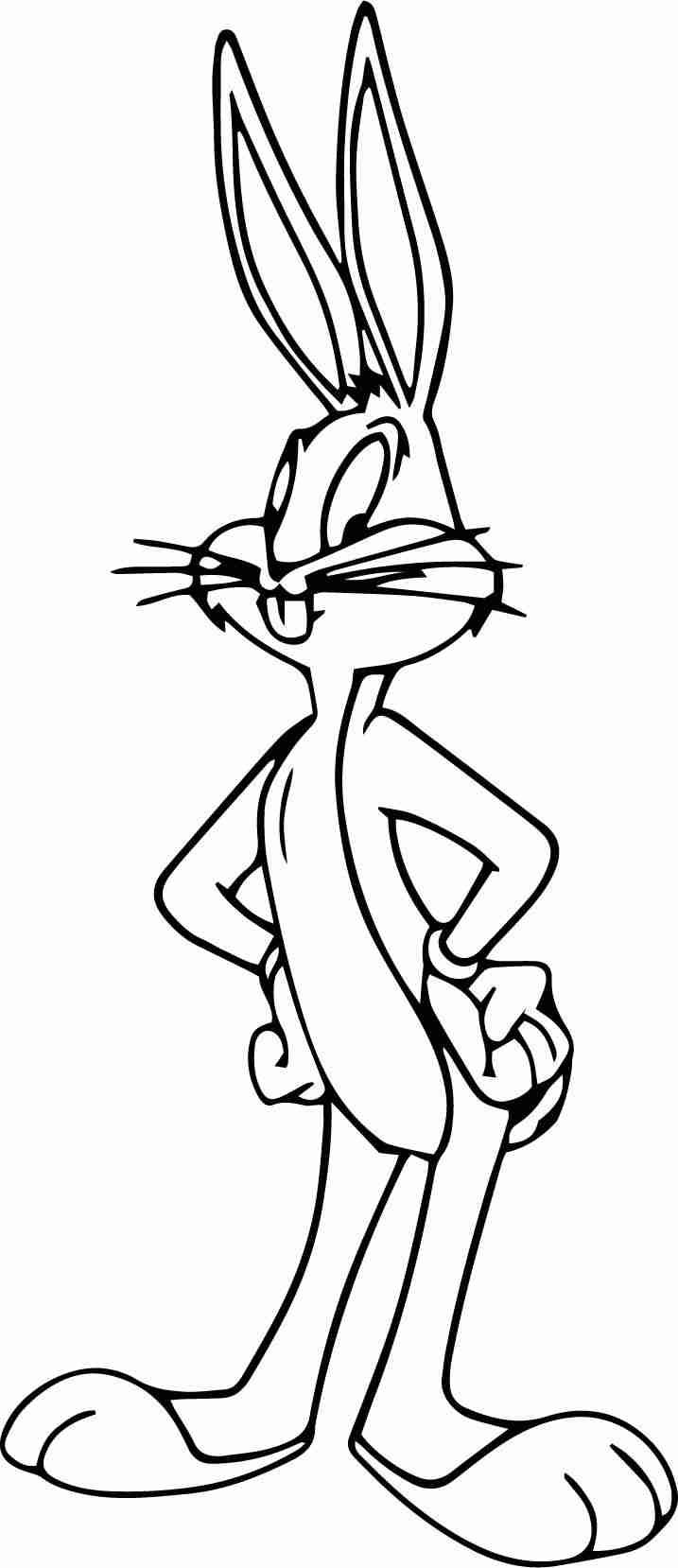 717x1658 The Looney Tunes Baby Bugs Bunny Coloring Page Wecoloringpage