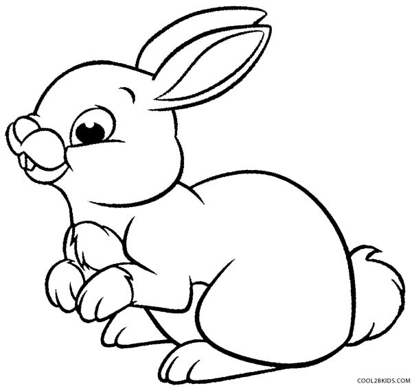 600x566 Trend Rabbit Pictures To Color Coloring Pages For Preschoolers