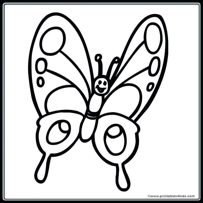 800x800 Free Simple Coloring Pages Free Coloring Pages Butterfly Free