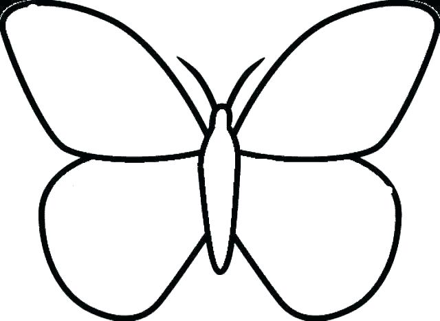 Simple Butterfly Coloring Page at GetColorings.com | Free printable ...