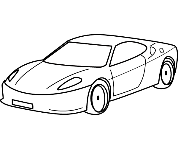 Car Coloring Pages 600x500 Car Coloring Pages
