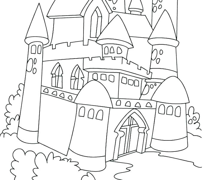 678x600 Princess Castle Coloring Page Castle Coloring Sheet Castles