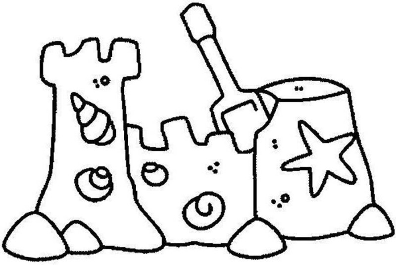 800x535 Sand Castle Coloring Pages