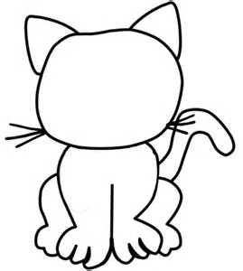 269x300 Easy Cat Coloring Pages