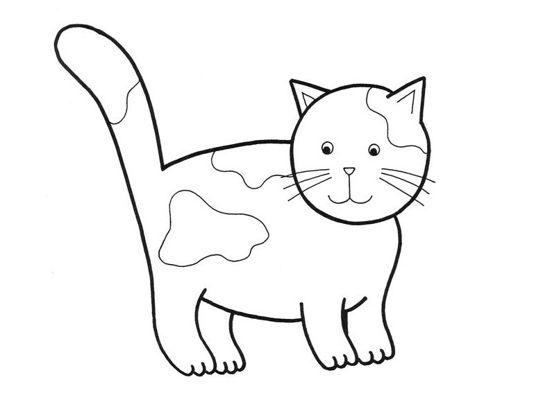 769x577 Free Cat Coloring Pages