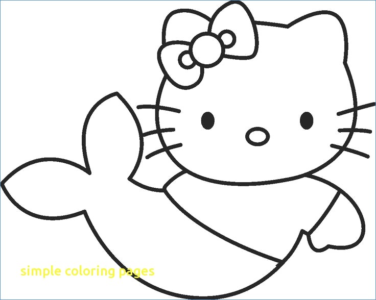 736x588 Hello Kitty Cute Mermaid Coloring Pages