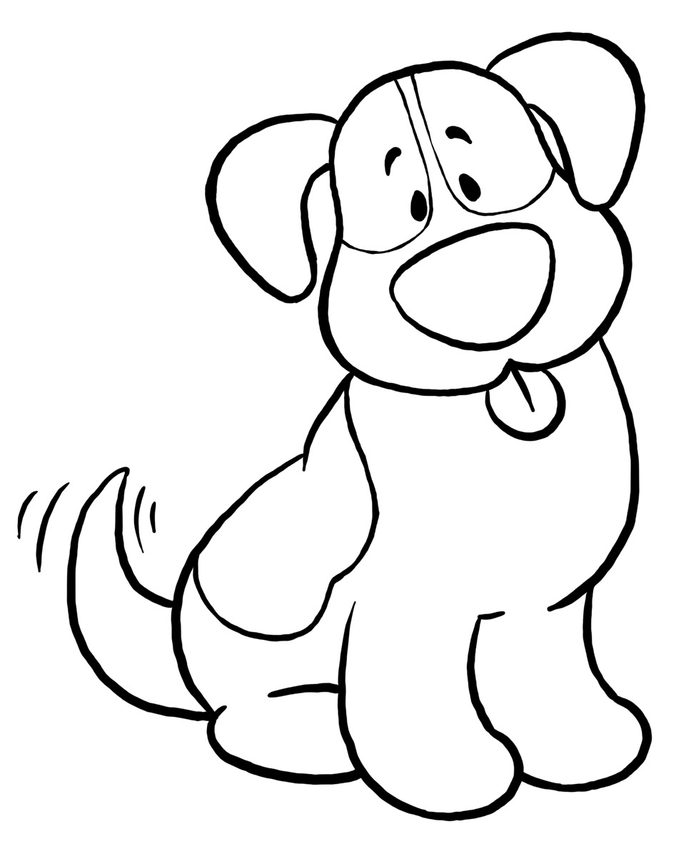 968x1200 Printable Dog Coloring Pages Simple Dog Coloring Pages Animal Dog