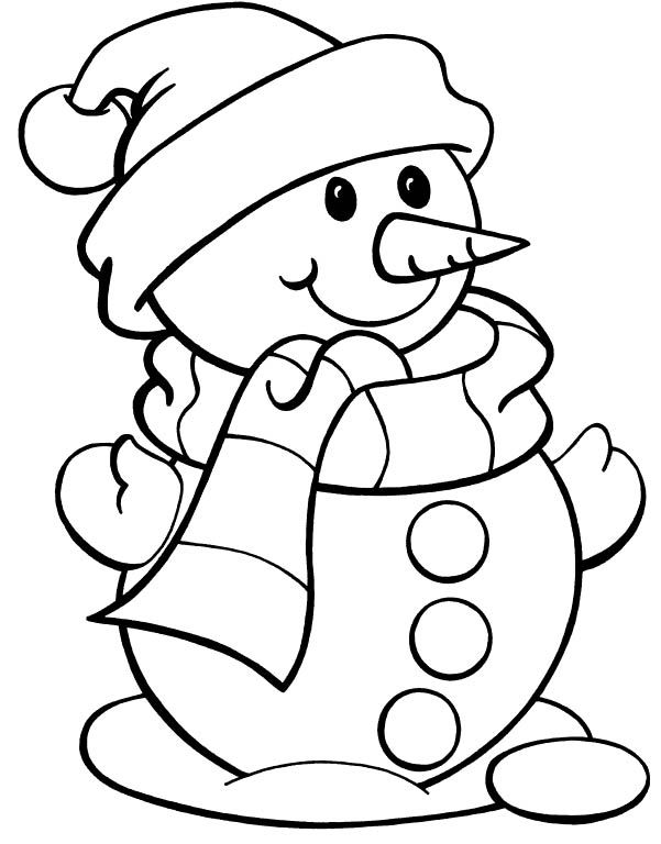 Simple Christmas Coloring Pages