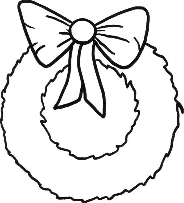Christmas Coloring Page Ribbons 600x663 Christmas Coloring Page Ribbons