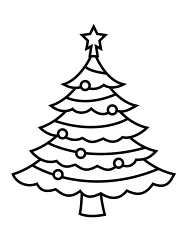 Coloring Pages ~ Christmas Tree Coloring Page Template 1 Free 386x500 Coloring Pages ~ Christmas Tree Coloring Page Template 1 Free