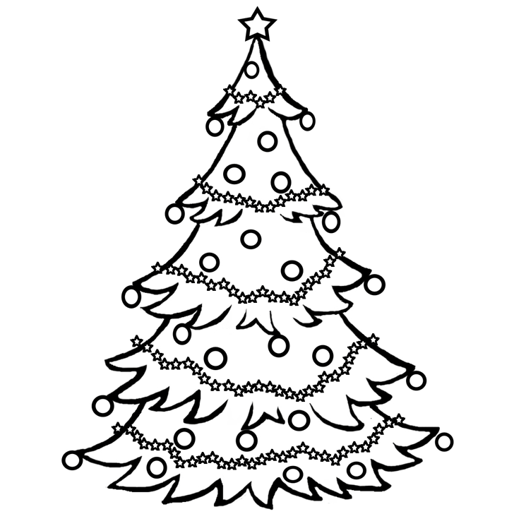 Christmas Tree Coloring Page Christmas Cards 728x728 Christmas Tree Coloring Page Christmas Cards