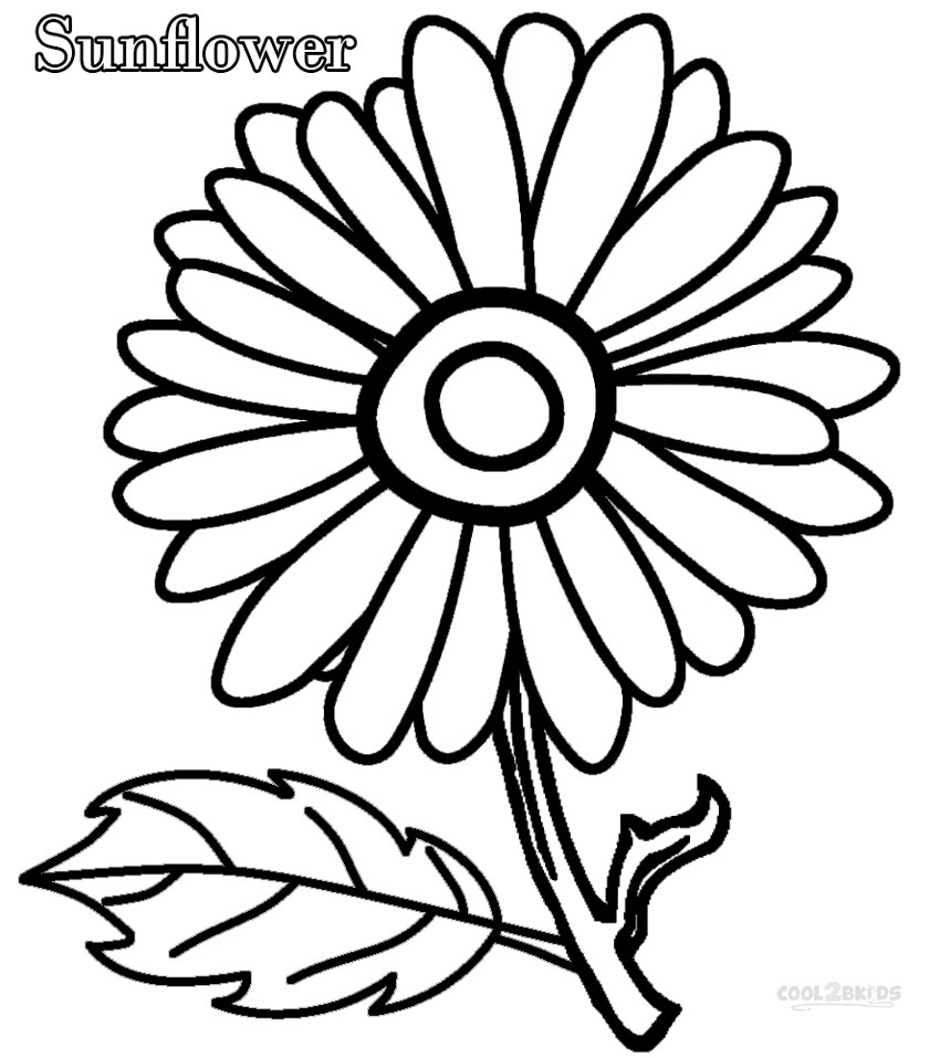 Printable Sunflower Coloring Pages For Kids Cool2bkids 850x957 Printable Sunflower Coloring Pages For Kids Cool2bkids