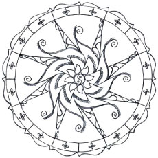 Simple Design Coloring Pages
