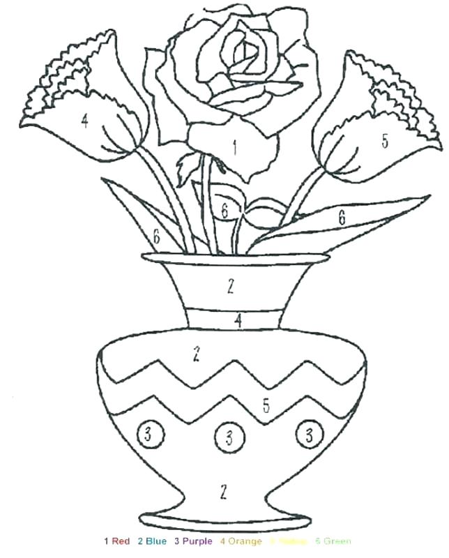 Simple Flower Coloring Pages Flower Color Pages Simple Flower 644x800 Simple Flower Coloring Pages Flower Color Pages Simple Flower
