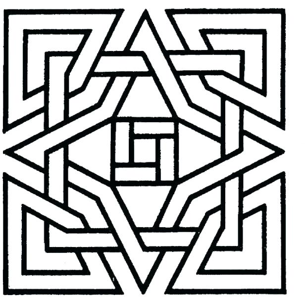 Simple Geometric Pattern Coloring Pages Cool Patterns Design 618x600 Simple Geometric Pattern Coloring Pages Cool Patterns Design