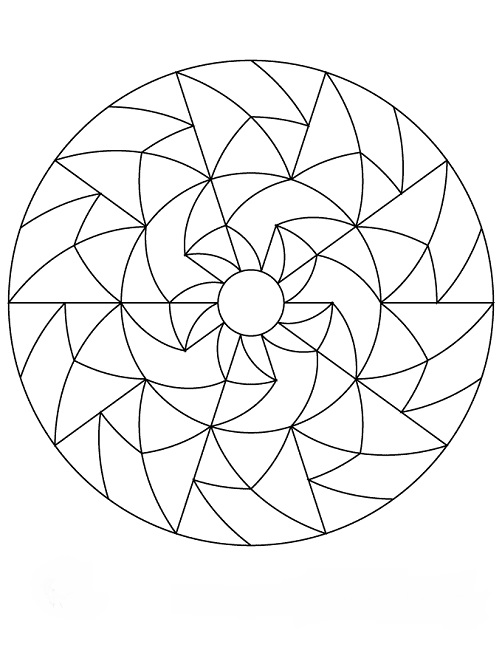 Mandala Coloring Pages Simple Design Mandala 502x650 Mandala Coloring Pages Simple Design Mandala