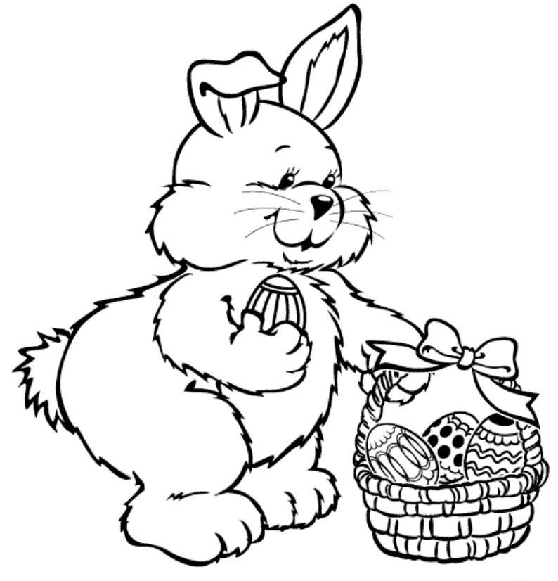 Easter Bunny Coloring Egg Page In Cure Draw Paint Pages To Print 6 794x826 Easter Bunny Coloring Egg Page In Cure Draw Paint Pages To Print 6