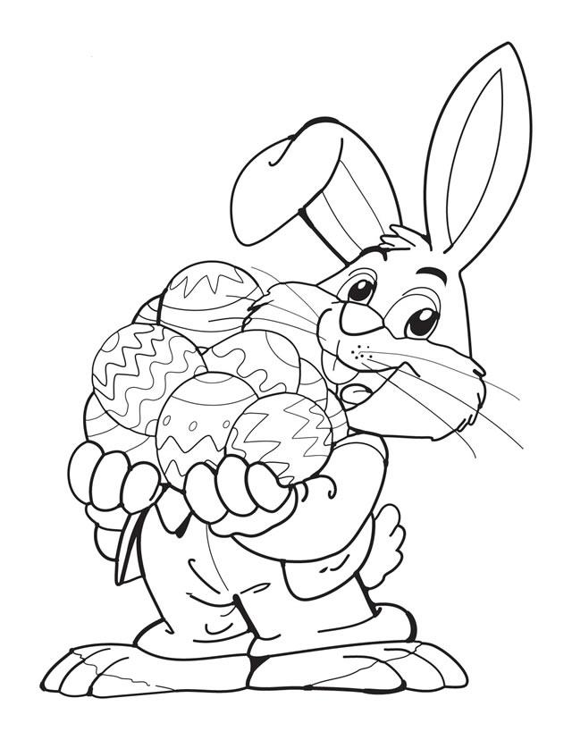 Easter Bunny Coloring Pages 640x828 Easter Bunny Coloring Pages